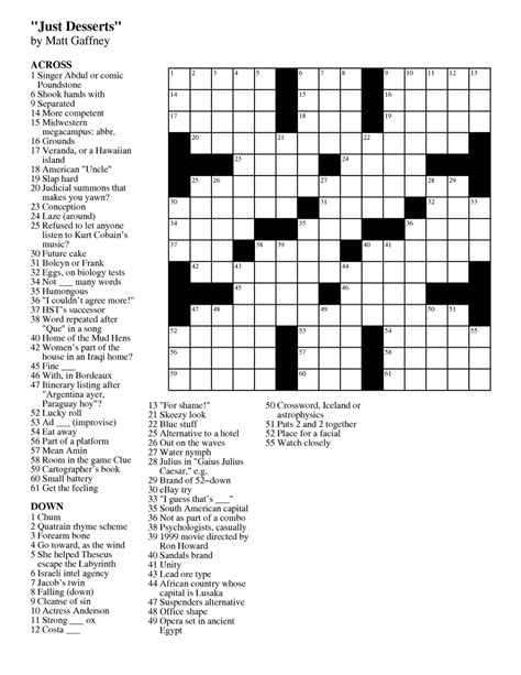 Usatoday easy crossword - Instantly play Stan Newman's Easy Crossword for free. Play new easy crossword puzzles today! No installs or downloads needed. FIRST OF ALL Always look at the puzzle title before doing anything else. The title is there to give you a hint about the theme of the puzzle—the subject matter or the common element among the longest answers. When you have filled in the first long answer, take another ... 